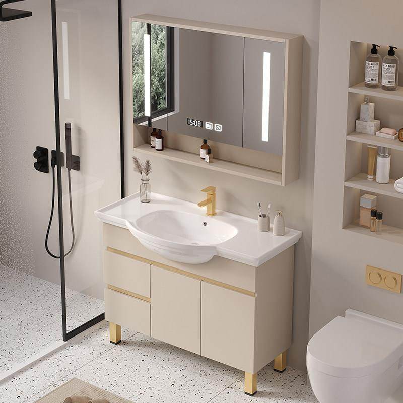 洗手盆柜组合落地式大肚盆洗漱台简约洗脸盆浴室柜超窄防水浴柜,家装主材,浴室柜组合,淘宝优惠券,粉丝福利购,淘宝优惠卷
