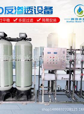 大型反渗透3吨水处理设备食品工业RO纯水机配套蒸汽锅炉用商用机