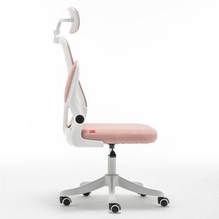 椅电901带头脑高背带枕网椅简约职员椅升降转椅头舒适家用直播椅