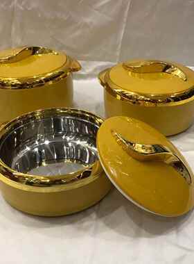 外贸3PCS外贸热销非洲1500ML2000ML2500ML圆保温盒3PCS/SET