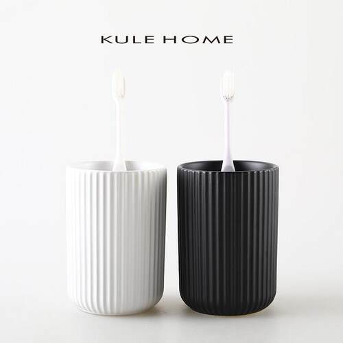 KULE HOME 陶瓷漱口杯家用刷牙牙刷杯子牙杯高端洗漱口杯牙具牙缸