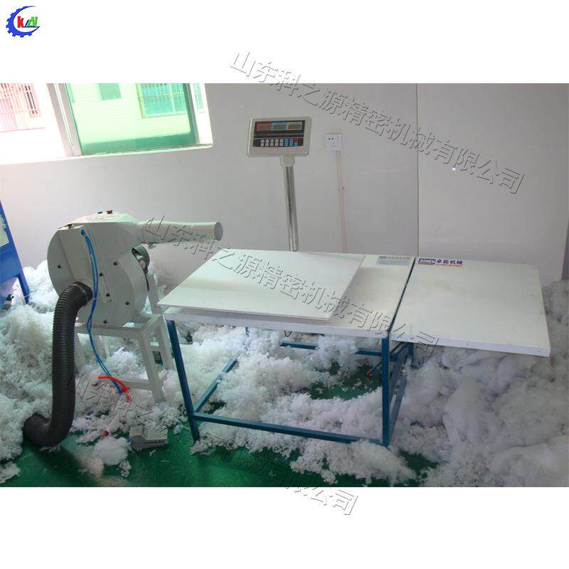 气动海绵枕芯吹棉机羽绒纤维棉吹芯机布艺玩具海绵颗粒填充机