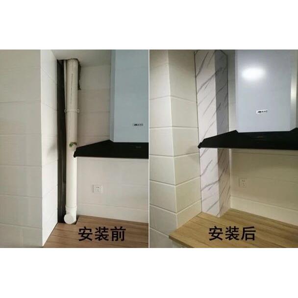 云南昆明 包下水管道护角装饰 包燃气厨房管道 卫生间PVC遮挡护板