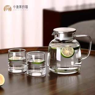 冷家用大容量耐高温壶耐热水杯水壶水壶凉开水瓶泡茶硅高硼玻璃