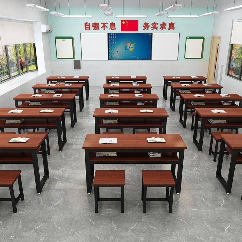 2026学校课桌椅员工培训桌辅导班补习班课桌椅成人培训桌会议室桌