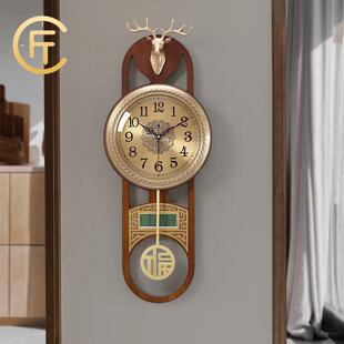 胖工匠新中国风客厅纯铜挂钟家挂钟古典挂钟创意装 饰表搬到新家