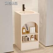 复古餐30业工洗风手台网红厅酒吧立柱盆一体落地式