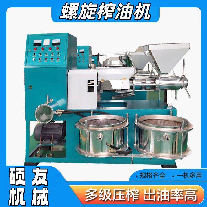 商用大型玉米花生油菜籽榨油机油葵核桃葵花籽黄粉虫榨油冷榨机