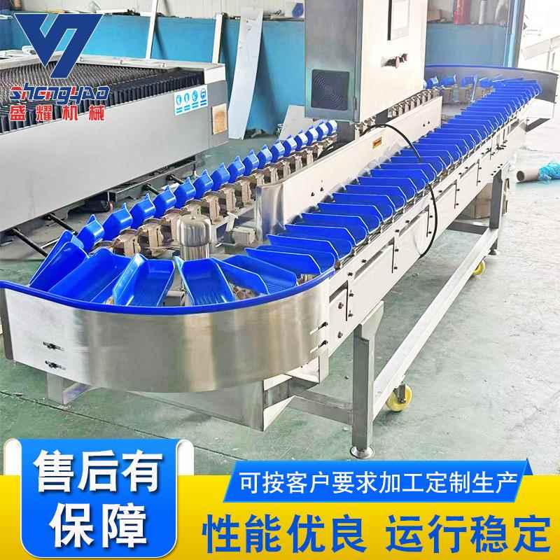 拉缸盐海参分头机鲍鱼克重分选机金鲳鱼重量分选机器盛耀