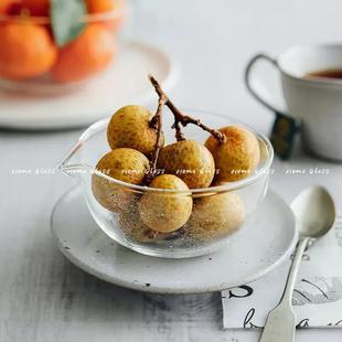 耐热玻璃引流碗带嘴小碗抹茶碗大码碗烘焙酱料碗可微波甜品碗大号