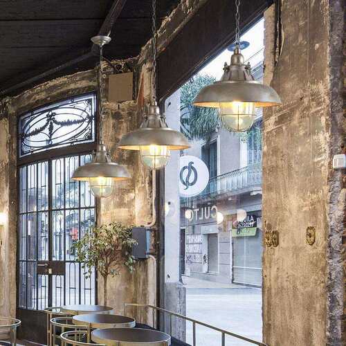 复古防爆吊灯美式工业风酒吧台餐厅咖啡厅火锅店创意铁艺单头灯具