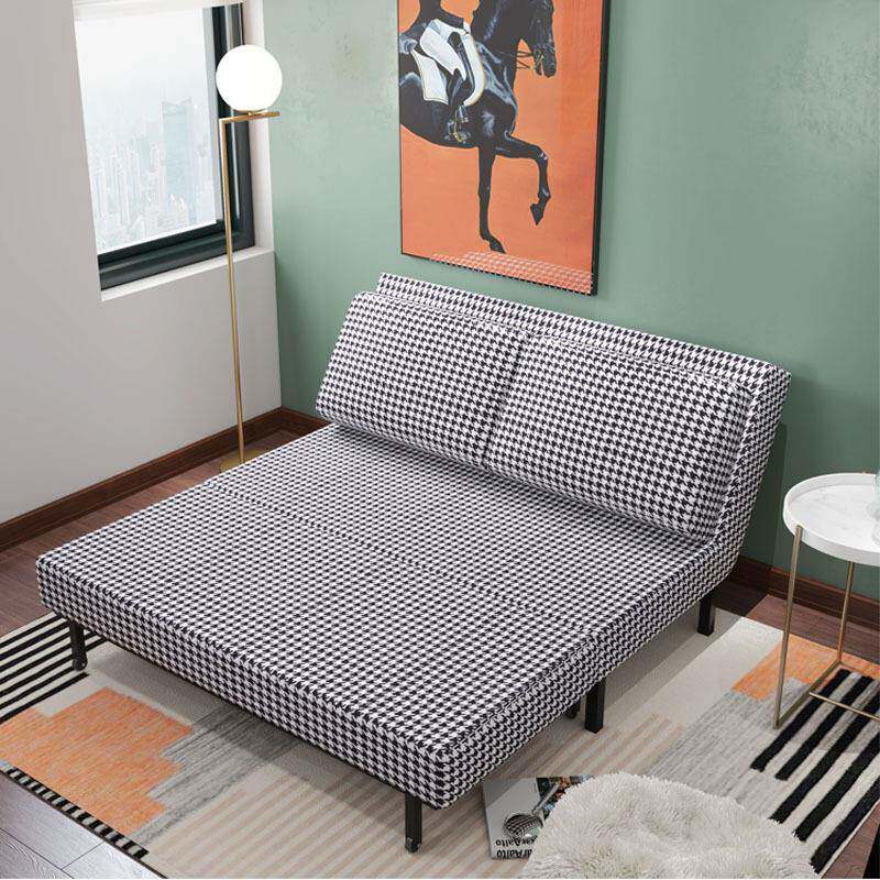 两用双人折叠沙发床 伸缩床小户型可拆洗布艺抽拉床多功能沙发床