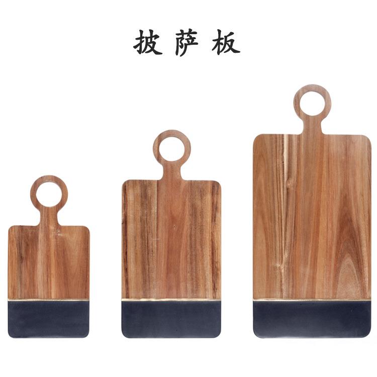 家用实木鸡翅木牛排盘西餐盘牛排木板托盘餐厅木质牛扒木盘披萨板