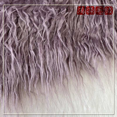 仿滩羊头发10cm娃娃毛毛萝卜丝落水长毛布料 炸水洗现货棉花毛