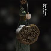 手工香牌古法合香如意锁配饰品汽车载净化香熏挂件家居薰香持久