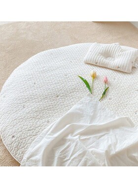 韩货32155EEE篷INS新款婴童形爬行垫可拆洗地精美刺绣垫儿童圆帐