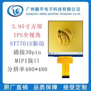 插接30pin 3.95寸TFT液晶显示屏 MIPI接口 彩屏 ST7701S驱动 方屏