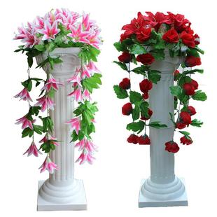 店庆花罗马柱路引花塑料罗马柱婚礼花柱开业庆典花篮会议厅摆放花