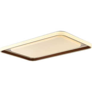 简约新卧室中中式客厅客厅吸顶灯吸顶灯方形现代国风仿木家用大灯