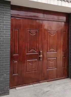 农村防盗门别墅铜NRY门钢质大仿铜铁艺门大电动平门开大门不锈钢