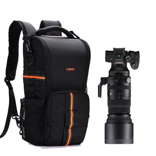 相机包双肩专业100-400适用适马60-600户外登山1DX打鸟大炮摄影包