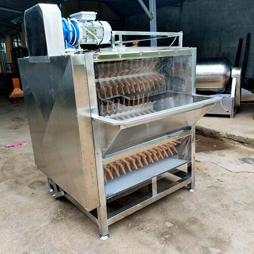 全自动鸡鸭鹅脱毛机大鹅拔毛机家禽打毛设备家禽九轴脱毛机