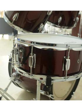 亨韵乐器批发红色五鼓三镲架子鼓专业架子鼓五头鼓打击乐器带凳