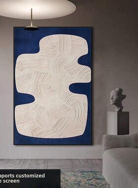 zhai-jiWabi-Sabi风格抽象挂画民宿酒店帆布装饰画客厅家居软装无