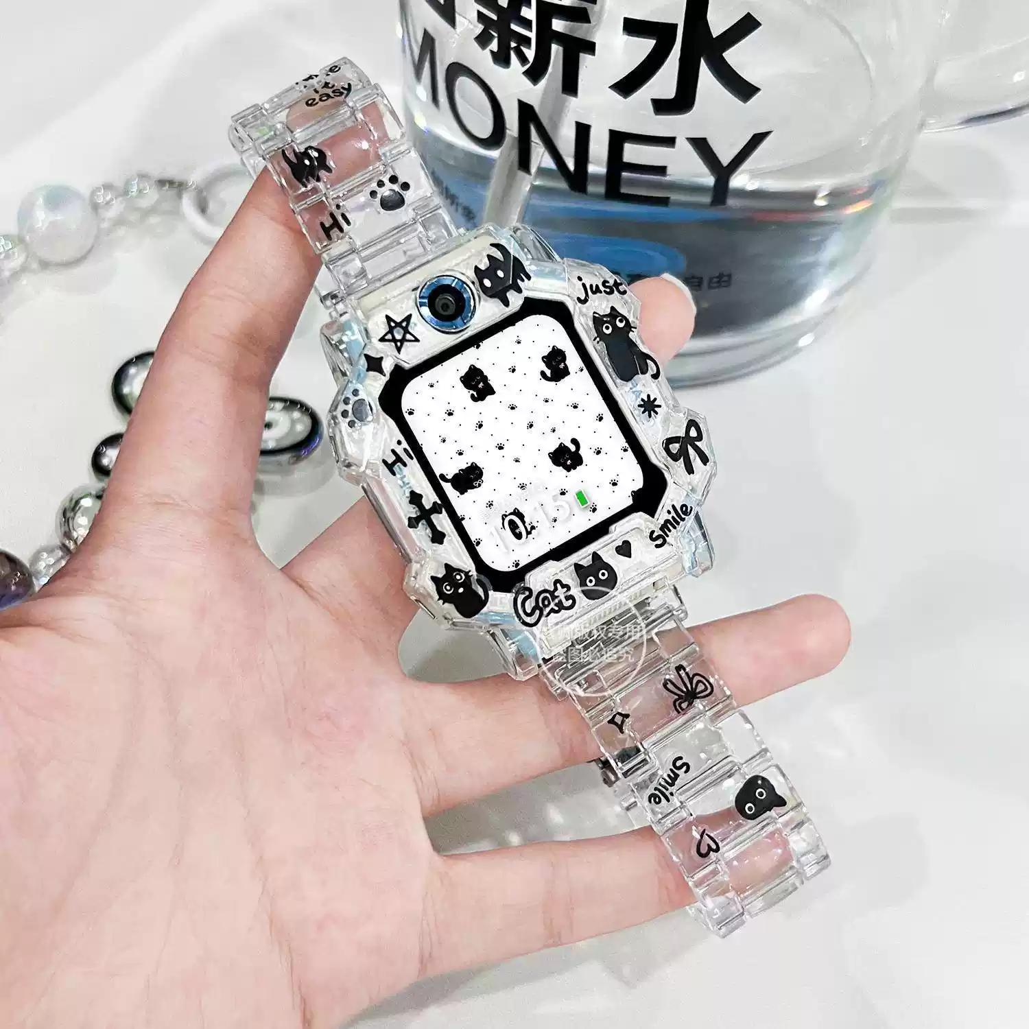 小天才适用电话手表表带卡通配件
