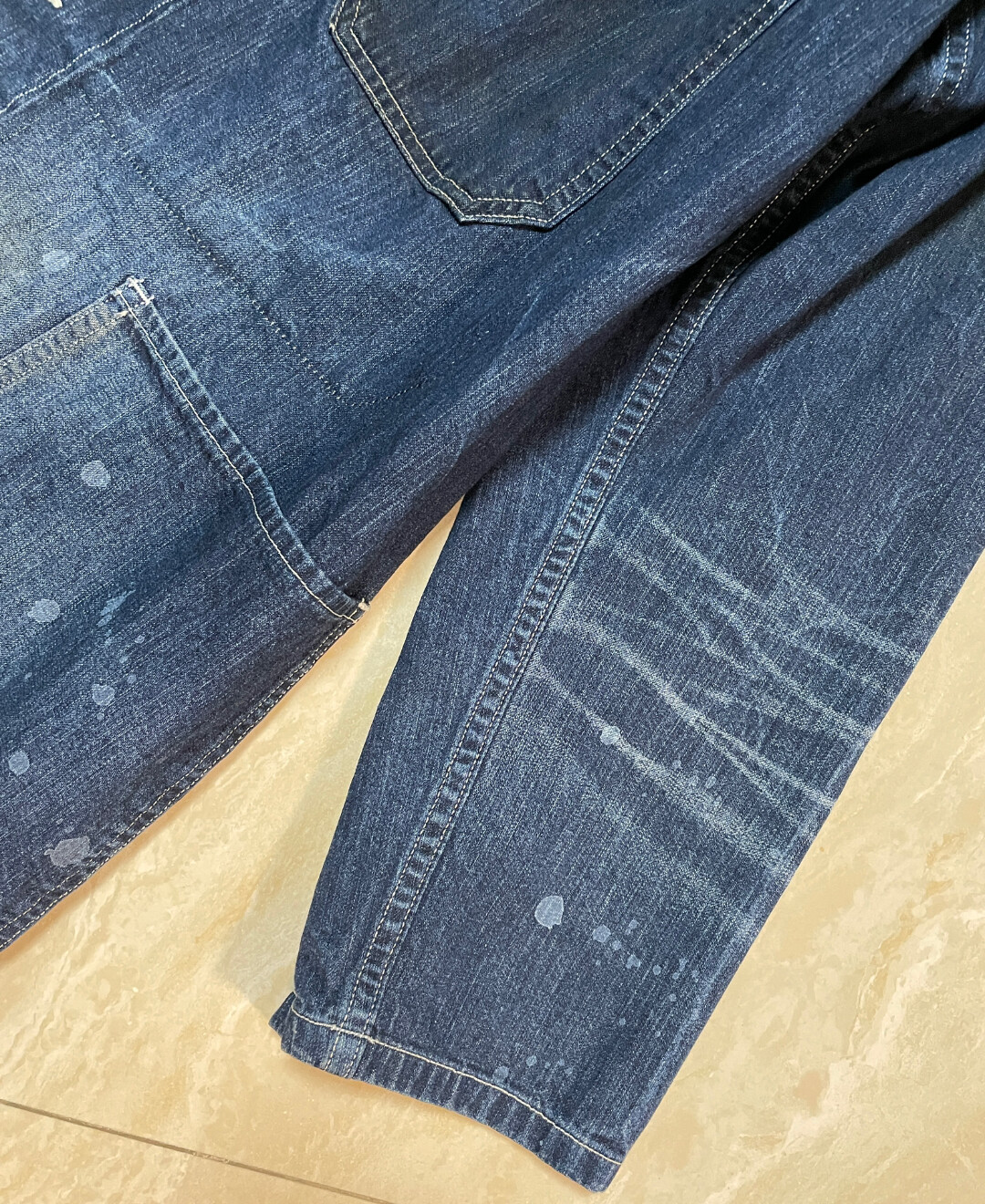 visvim Bucky Dry Splatter Coat — back