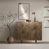 饰柜现代餐柜隔断柜收纳柜 柜门厅装 新中式 简约轻奢玄关柜入户鞋