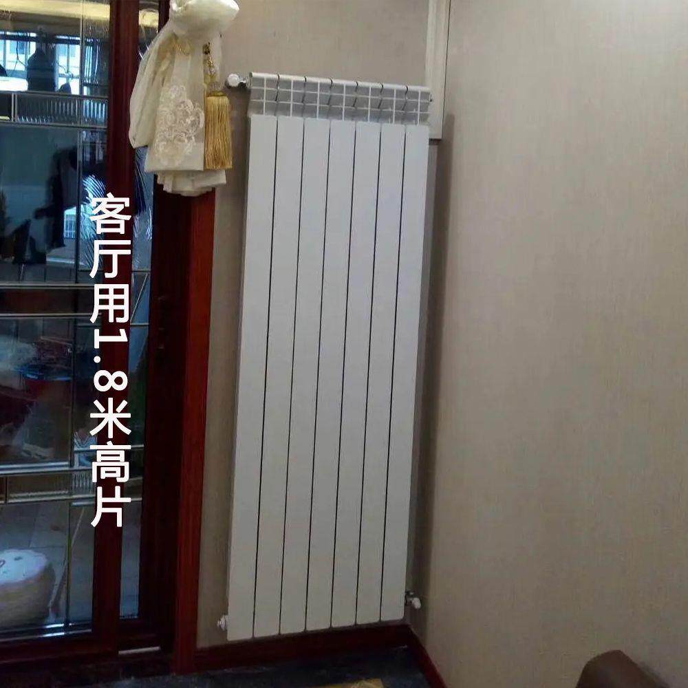 跨境双金属高压铸铝暖气片家用钢铝集中供水暖换明装工程散热器