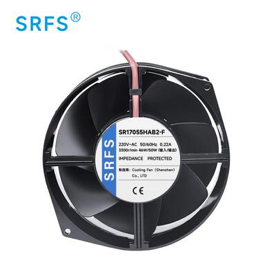 17055散热风扇 17cm全金属铁叶交流风扇220V工业机箱机柜轴流风扇