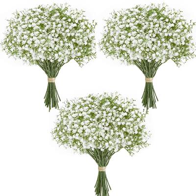 10/15pcs Artificial Flowers Baby Breath Flower Fake Gypsophi