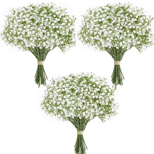 10/15pcs Artificial Flowers Baby Breath Flower Fake Gypsophi