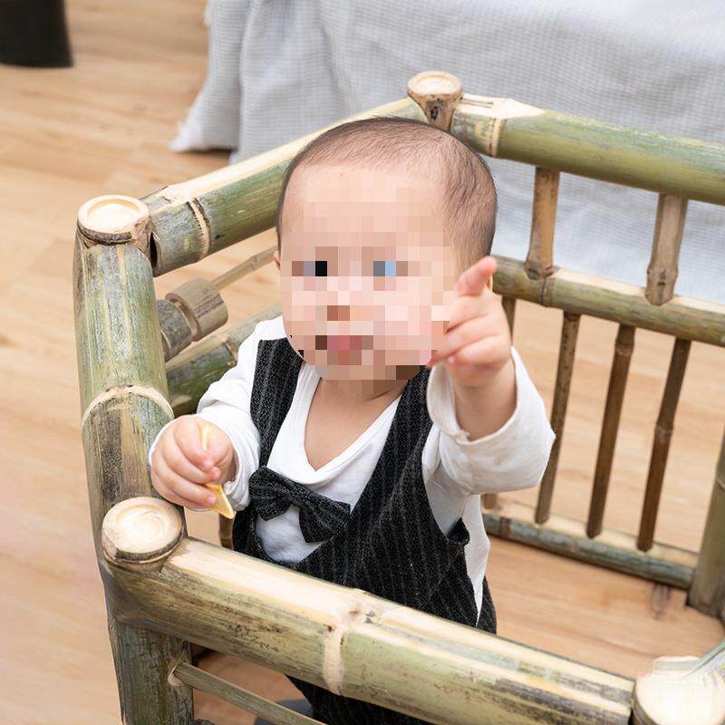 潮汕竹子宝宝婴童坐站栏学站立椅站桶婴儿学站车护栏围栏儿竹站笼