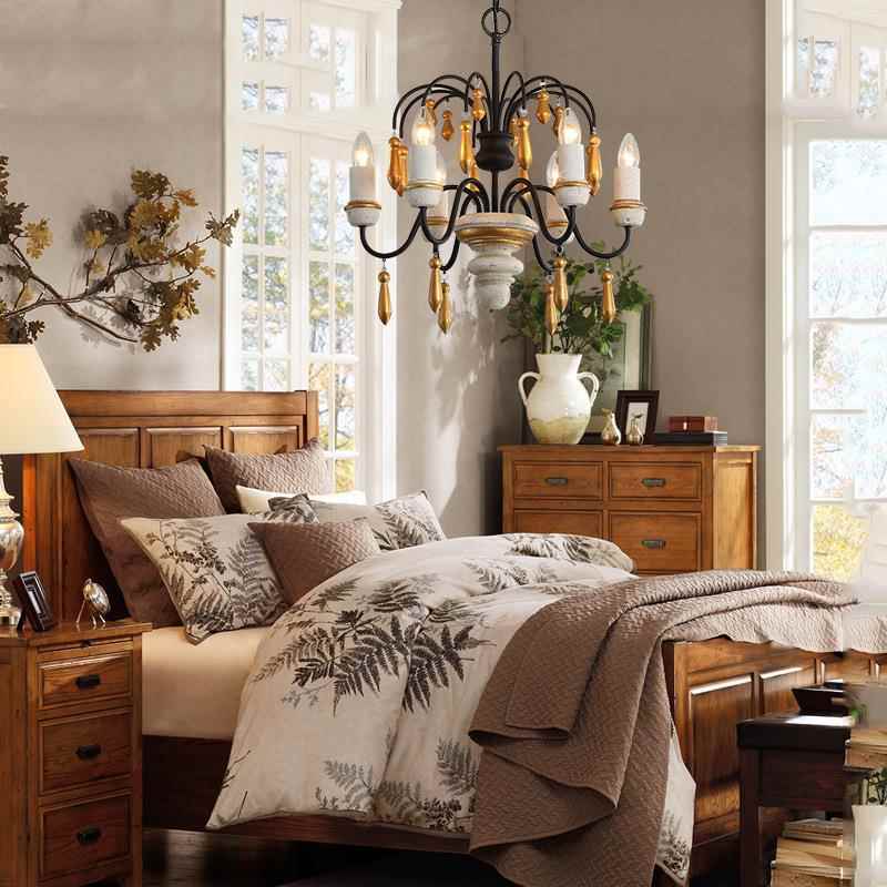 R柜H美式酒法式灯木艺吊灯餐厅实客厅走廊酒柜装饰灯9656-系具轻