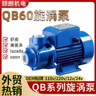 QB旋涡泵QB60 80清水漩涡泵AC220V 110V 127V太阳能板DC12V24V