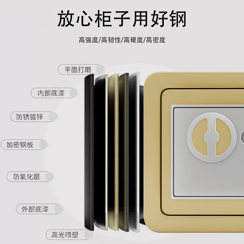 2025新款家用电子密码保险箱小型保险柜存钱罐首饰收纳盒储蓄罐