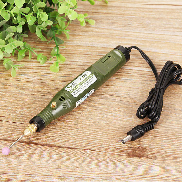 施力特微型玉石雕刻机 可调速diy木雕打磨机 迷你电磨 抛光小电钻