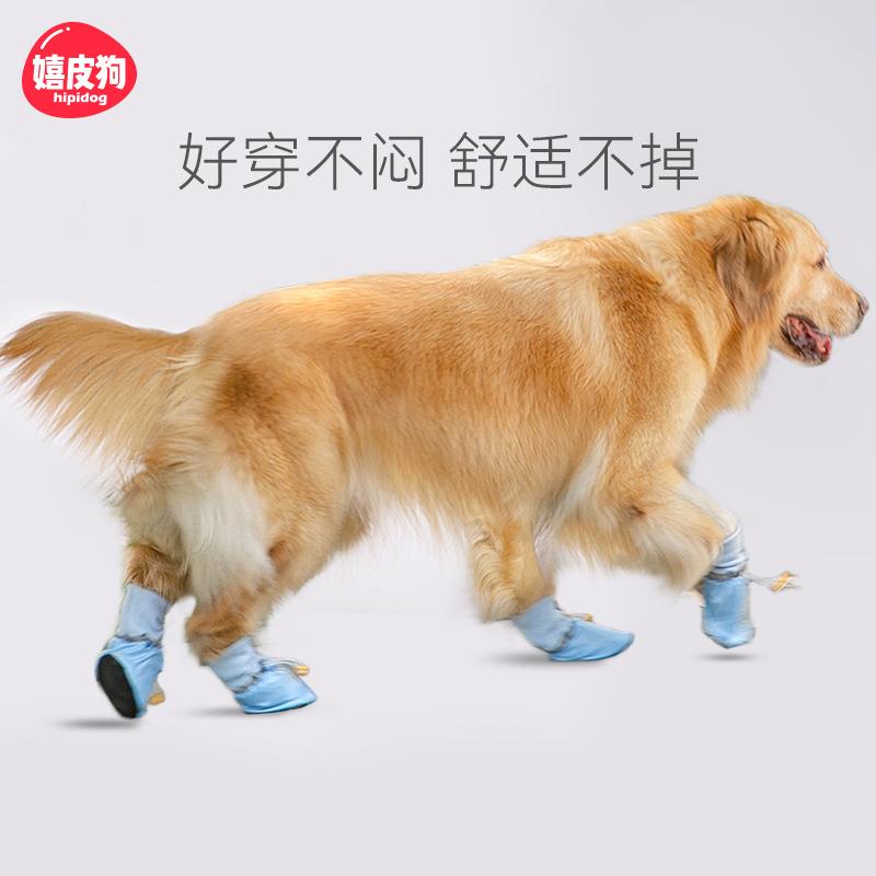 金毛大狗狗鞋子拉布拉多萨摩耶边牧中大型犬外出脚套防水防掉冬季