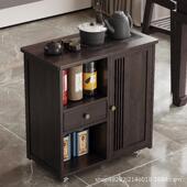 动水柜大板茶桌侧边柜实木茶台烧水壶柜一体茶边柜茶具GIA置物茶
