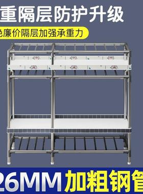 简厚易27341衣柜家用卧布衣柜钢租架加粗加出房挂衣橱钢管结实室