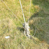 户外大型飞天天幕营地野奢草帽帐篷露营营地大型天幕防雨防晒