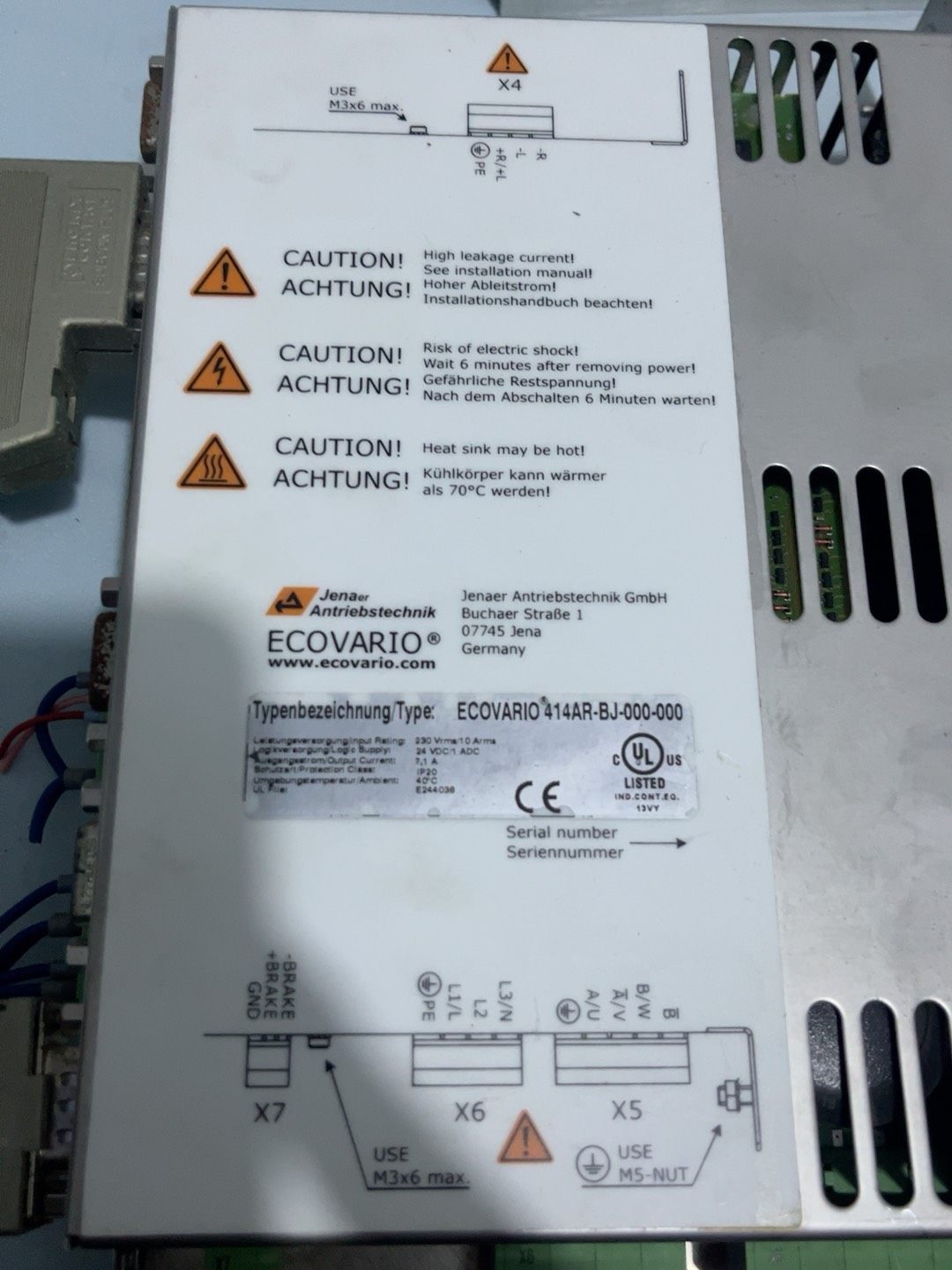 德国拆件，JENAER ECOVARIO伺服驱动器414AR