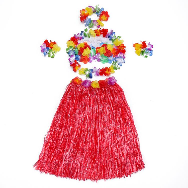 Grass Skirt Dance Performance Set Summer Grass Skirt图片