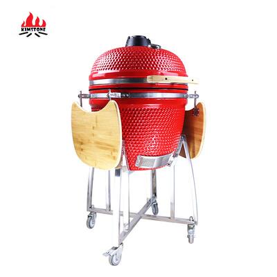 23.5 inch ceramic grill陶瓷烧烤炉 家用木炭别墅庭院烧烤架美式