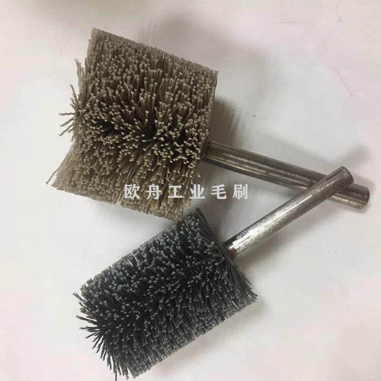 定 做毛刷辊植毛滚尼龙植毛刷辊 磨料丝螺旋弹簧刷 缠绕式刷辊