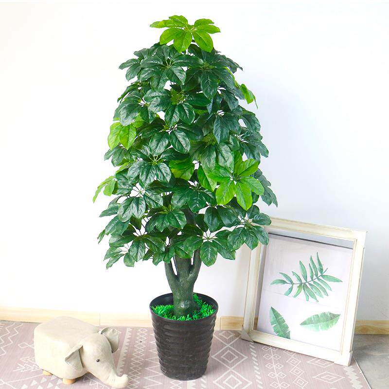 假树幸福树花植物塑料花绿植大型落地盆栽客厅装饰盆景摆件