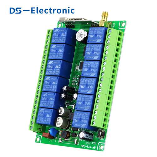 121路直流2-3V电控遥控开关大功率DS-DC12-灯具6水电机泵线无遥控